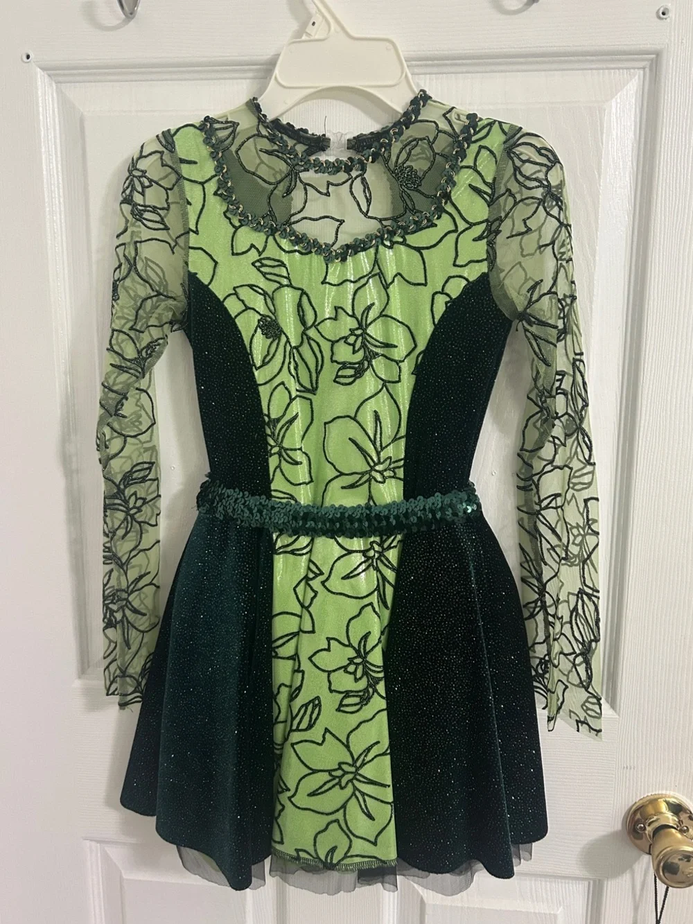 Girls' Green Irish Step Dance Dress/Costume
